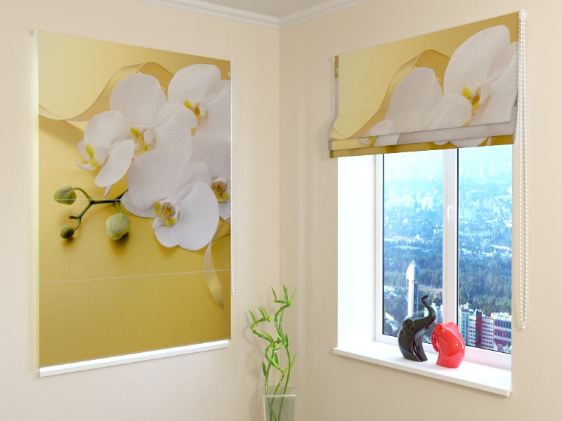 Roman Blind Orchids on Gold