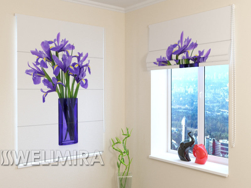 Roman Blind Bouquet of Irises - Wellmira
