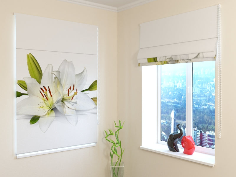 Roman Blind Crystal Lily