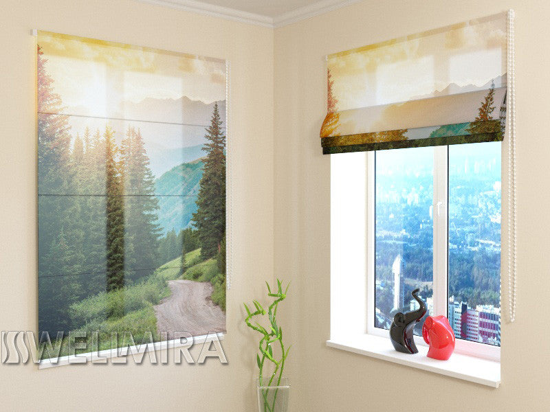 Roman Blind Sun and Mountains