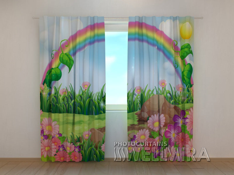 3D Curtain Rainbow over the Glade - Wellmira