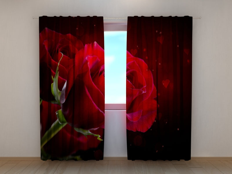 Photo Curtain Red Heart