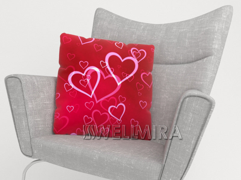 Pillowcase Red Hearts 2 - Wellmira