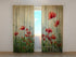 3D Curtain Retro Poppies - Wellmira