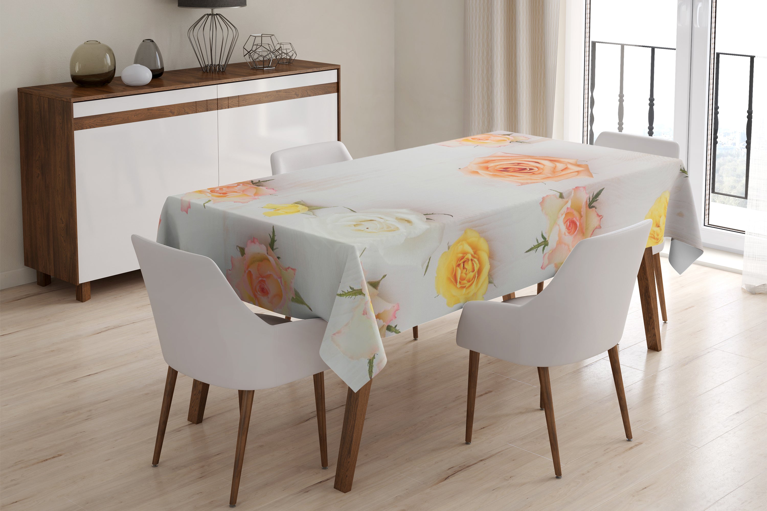 Tablecloth Roses on the board - Wellmira