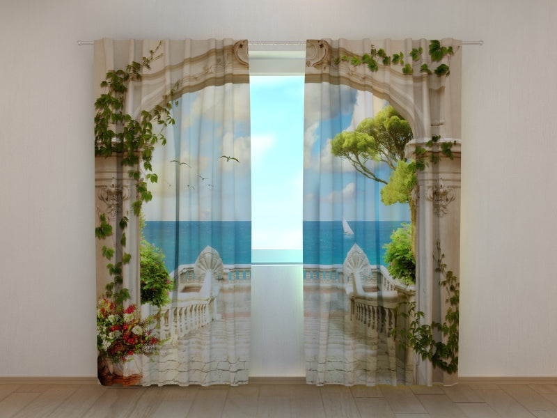 Photo Curtain Sea Mirage