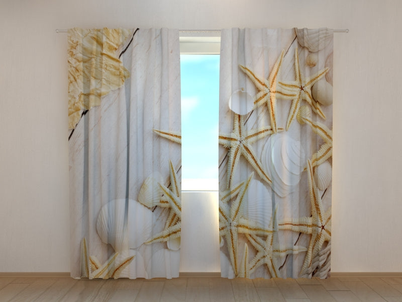 Photo Curtain Sea Stars