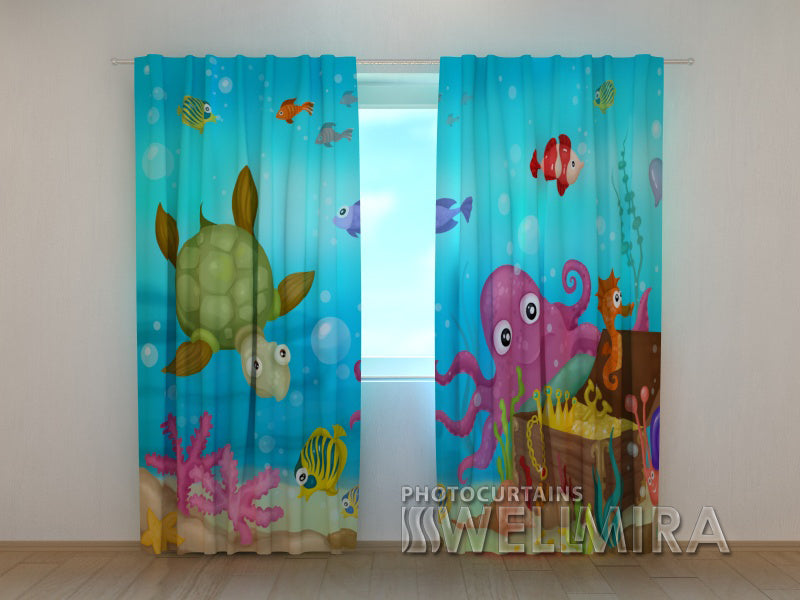 3D Curtain Seascape - Wellmira