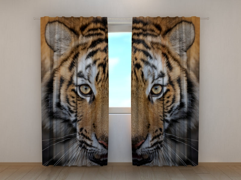Photo Curtain Siberian Tiger