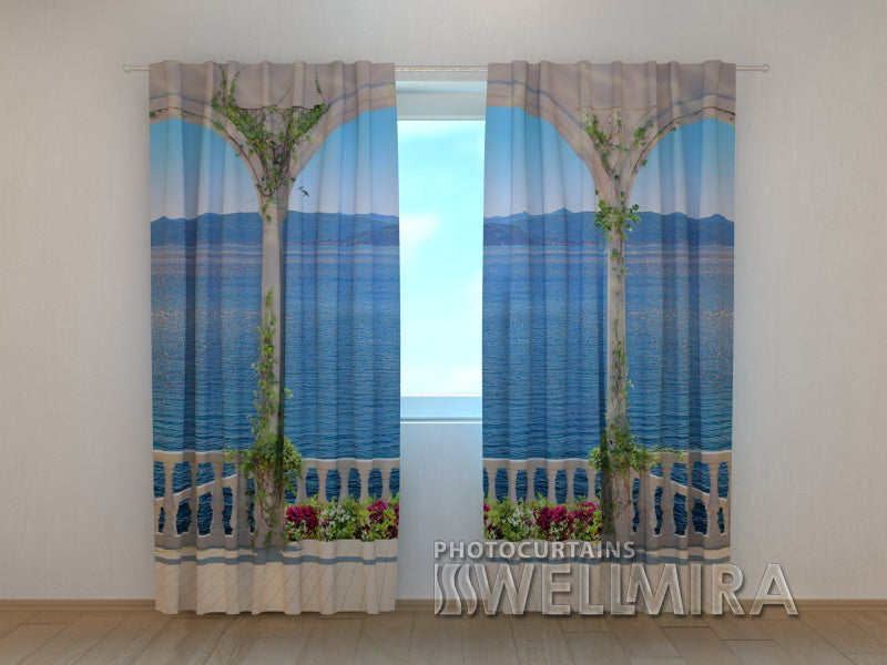 Photo Curtain Staircase to the Sea - Wellmira