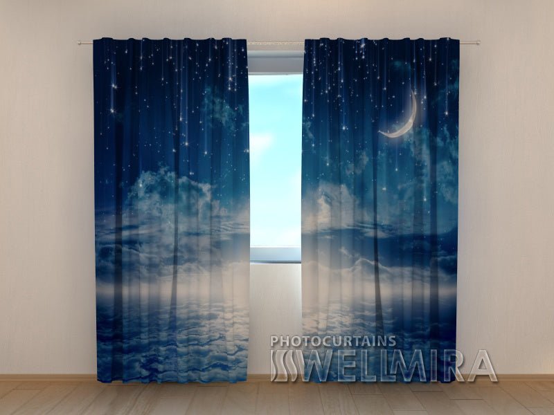 Photo Curtain Starry Night - Wellmira