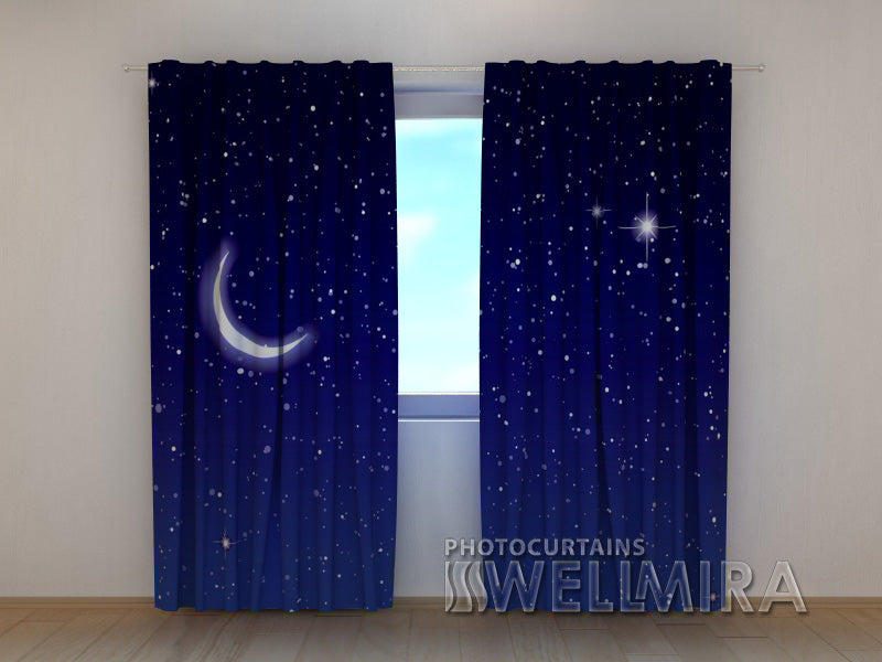 Photo Curtain Starry Sky - Wellmira
