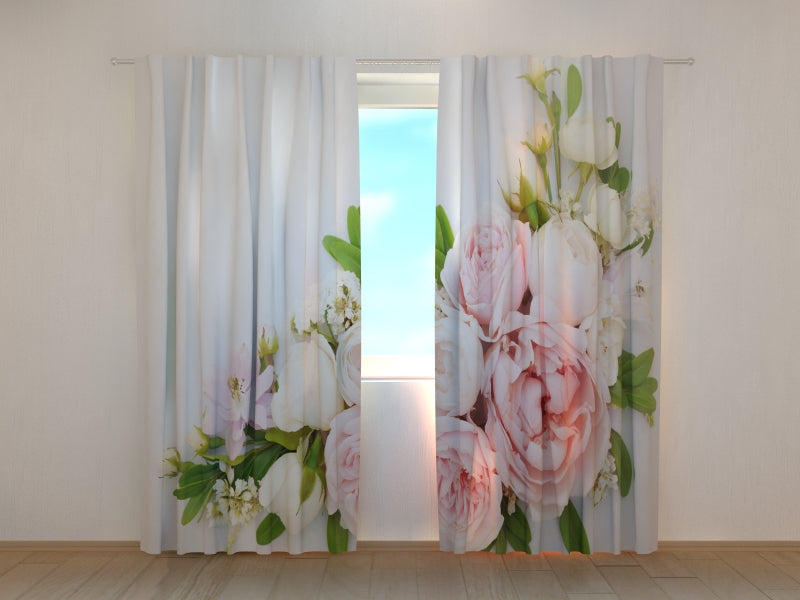 Photo Curtain Summer Delicate Roses