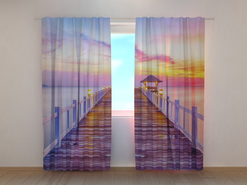 Photo Curtain Sunrise on the Sea