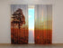 Photo Curtain Sunset and Tree