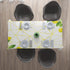 Nappe Aquarelle Citrons sur Motif Doré