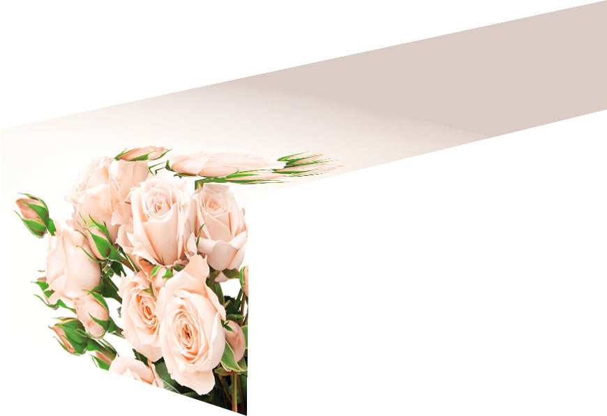 Table Runner Cream Roses - Wellmira