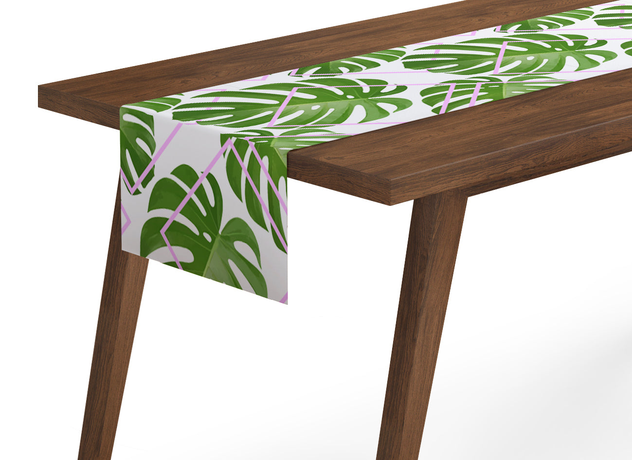 Table Runner Tropical Palm Leaves - Wellmira