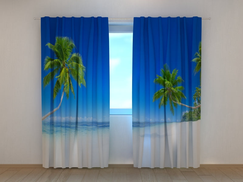 Photo Curtain Tropical Summer Beach