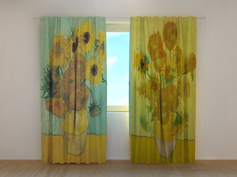 Photocurtain Sunflowers Vincent van Gogh - Wellmira