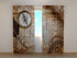 Photo Curtain Vintage Map with Compass