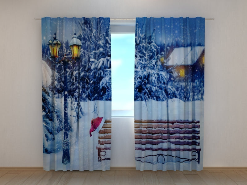 Photo Curtain Waiting for Christmas