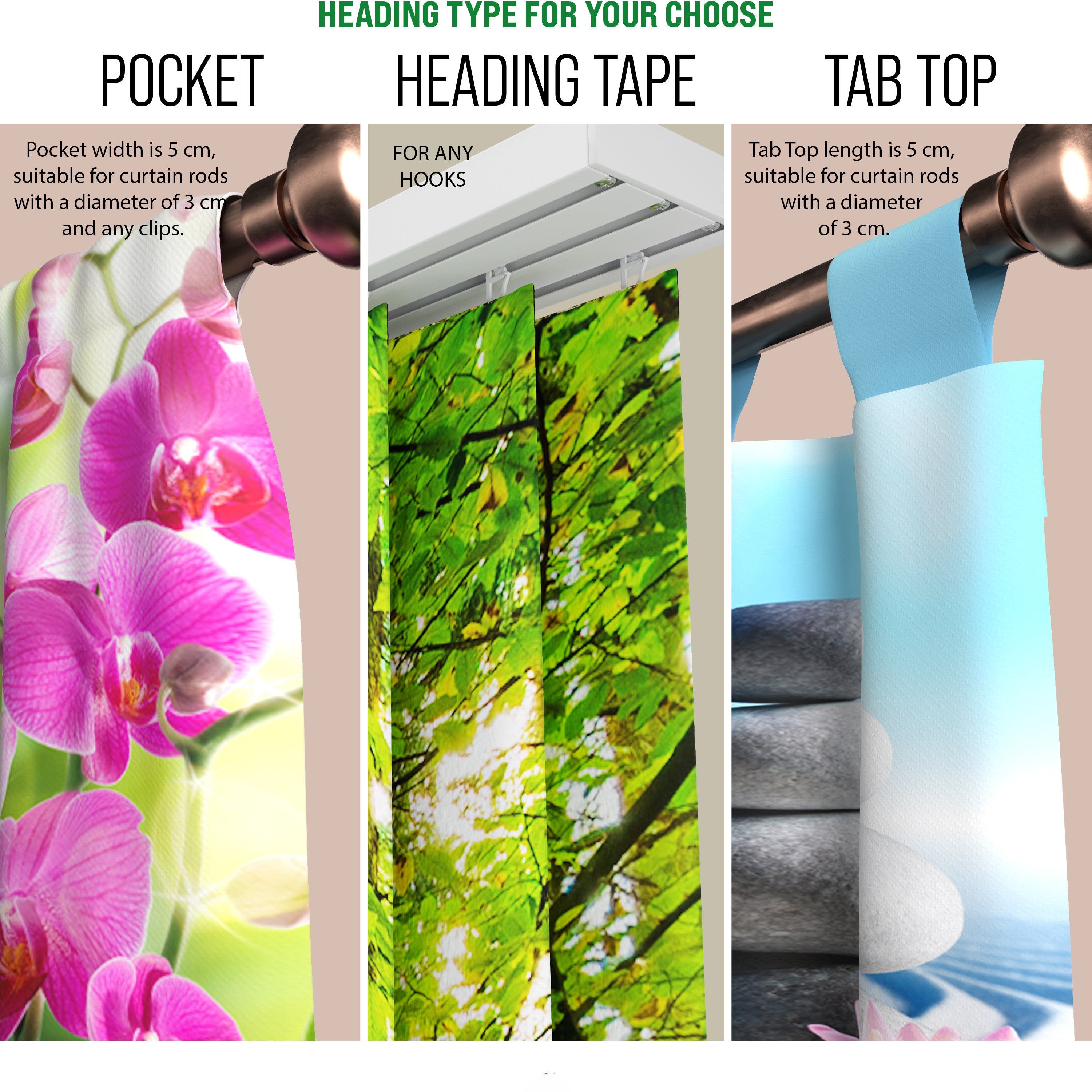 Set of 8 Panel Curtains Riga Orchid