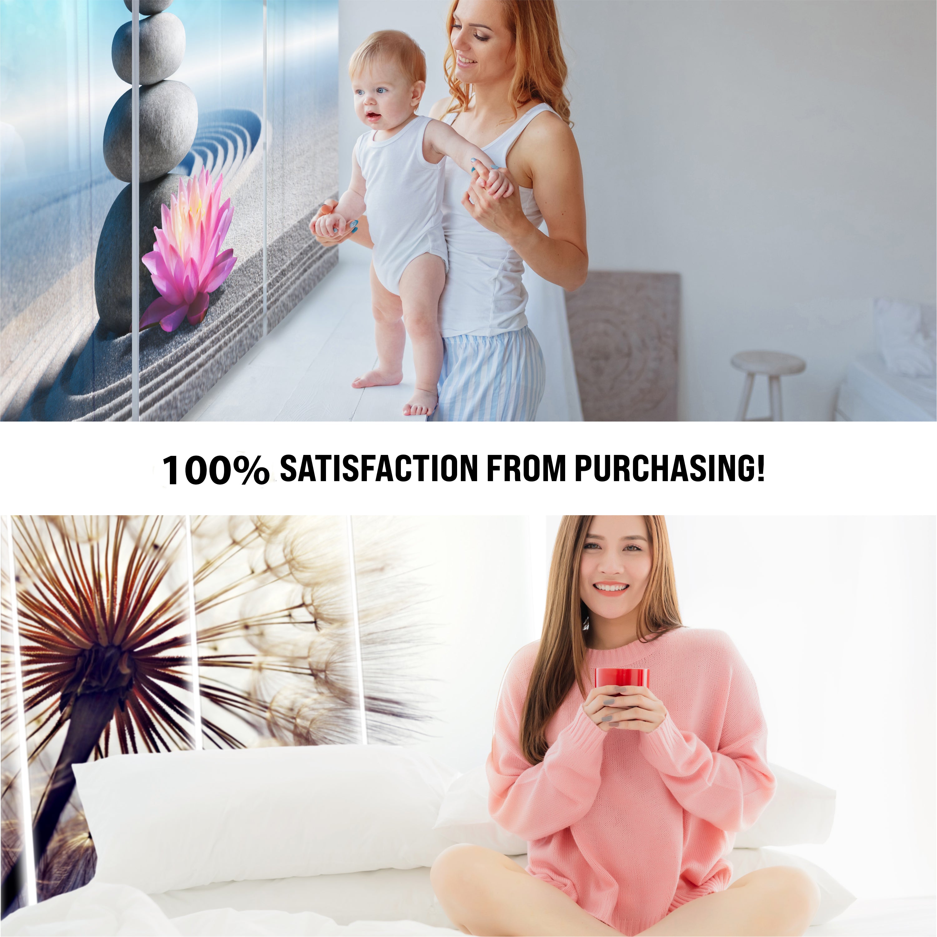 Set of 4 Panel Happy Lama