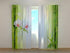 Photo Curtain White Orchid with Fresh Bamboo