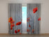 3D Curtain Wild Poppies - Wellmira