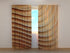 Photo Curtain Wood Abstract Waves