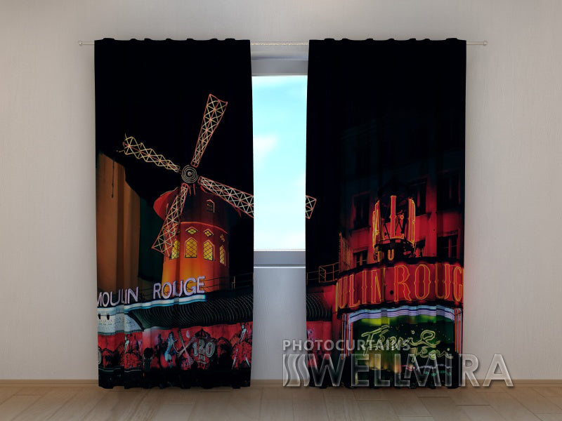 Photo Curtain Moulin Rouge - Wellmira