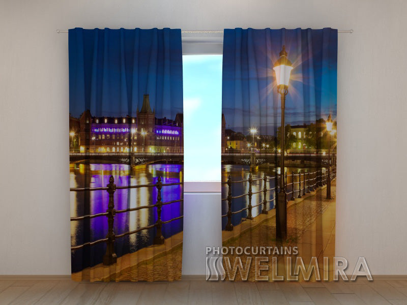 Photo Curtain Stockholm Seafront - Wellmira